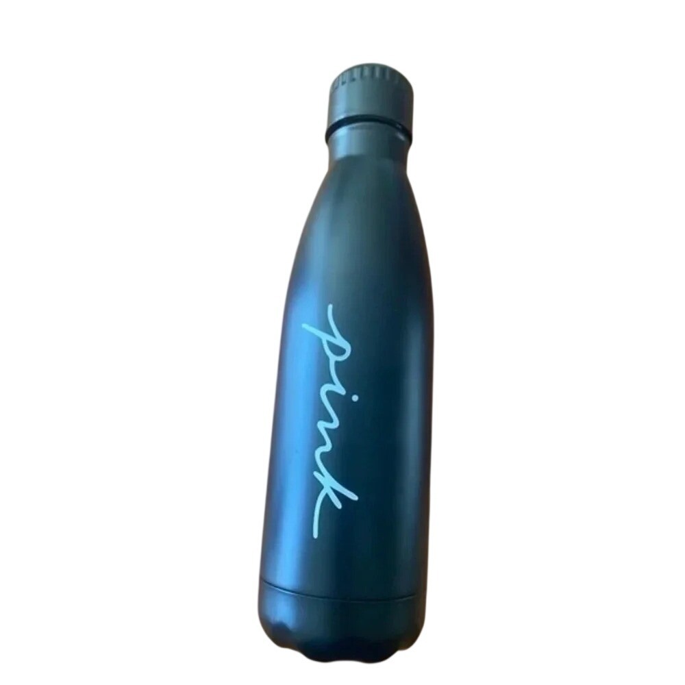 Victoria Secret‎ Pink Black Water Bottle 17 Fl Oz